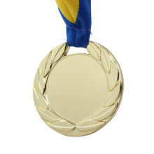 Médaillon de pièce vierge personnalisé du fabricant, sangles de médaille